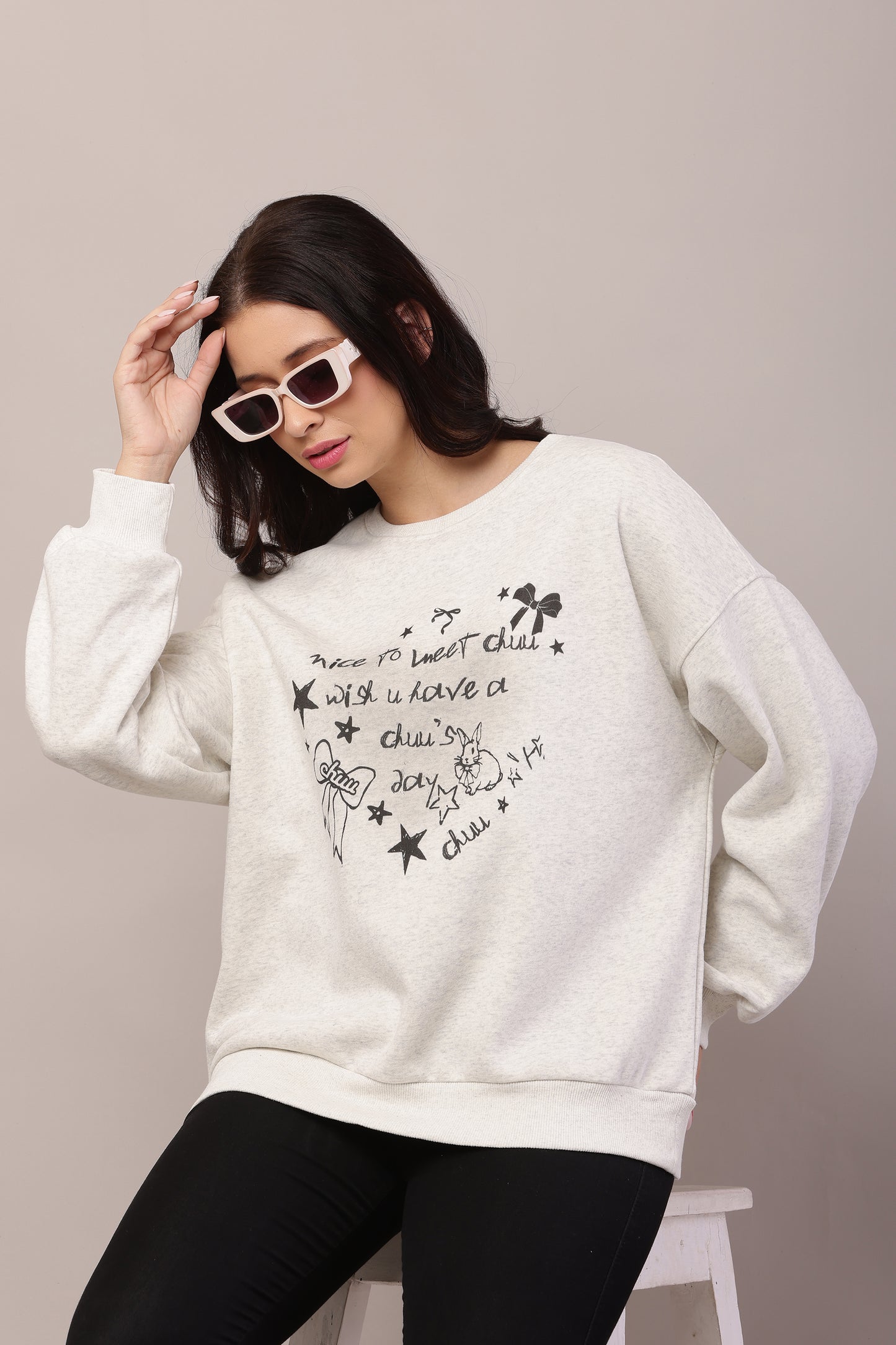 Printed Pullover Sweatshirt